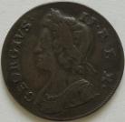 HALFPENCE 1738  GEORGE II NVF