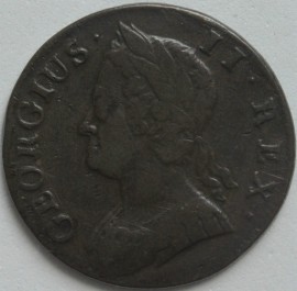 HALFPENCE 1742  GEORGE II  GF