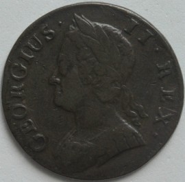 HALFPENCE 1742  GEORGE II  GF