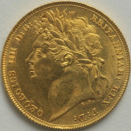 SOVEREIGNS 1821  GEORGE IV GEORGE IV LAUREATE HEAD  NUNC