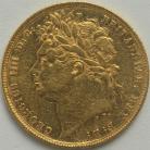 SOVEREIGNS 1823  GEORGE IV GEORGE IV LAUREATE HEAD VERY RARE GVF