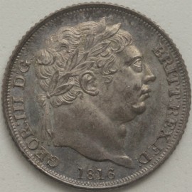 SIXPENCES 1816  GEORGE III SUPERB TONED  UNC