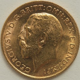 HALF SOVEREIGNS 1912  GEORGE V LONDON UNC LUS