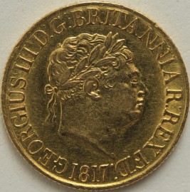 SOVEREIGNS 1817  GEORGE III GEORGE III GEF