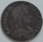 CROWNS 1679  CHARLES II 3RD BUST TERTIO PRIMO TINY EDGE FLAW NVF
