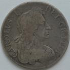 CROWNS 1681  CHARLES II 3RD BUST TERTIO POOR DATE F/NF