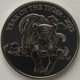 FIVE POUNDS 2022  ELIZABETH II LUNAR YEAR OF THE TIGER BU