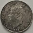 HALF CROWNS 1828  GEORGE IV VERY RARE GEF