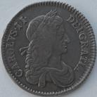 HALF CROWNS 1663  CHARLES II 1ST BUST XV NVF/VF