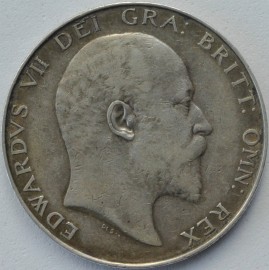 HALF CROWNS 1905  EDWARD VII EXTREMELY RARE NVF