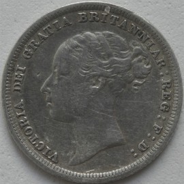 SIXPENCES 1883  VICTORIA  VF