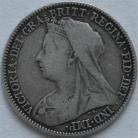 SIXPENCES 1894  VICTORIA SCARCE GF