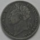 SHILLINGS 1824  GEORGE IV 1ST HEAD 2ND REVERSE F