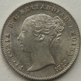 GROATS 1838  VICTORIA FAINT SCRATCH ON REVERSE  UNC LUS