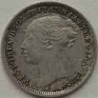 THREEPENCES SILVER 1873  VICTORIA GVF