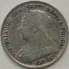 THREEPENCES SILVER 1896  VICTORIA GVF