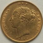 HALF SOVEREIGNS 1876  VICTORIA DIE NUMBER 29 GVF