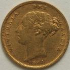 HALF SOVEREIGNS 1884  VICTORIA NVF