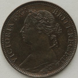 FARTHINGS 1881  VICTORIA 3 BERRIES F545  GEF