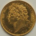 SOVEREIGNS 1822  GEORGE IV GEORGE IV LAUREATE HEAD  NUNC LUS