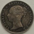 THREEPENCES SILVER 1849  VICTORIA VERY SCARCE GEF