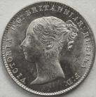 THREEPENCES SILVER 1866  VICTORIA BU