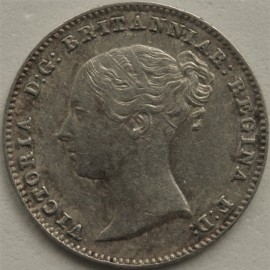 THREEPENCES SILVER 1843  VICTORIA  GEF
