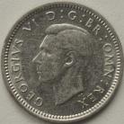 THREEPENCES SILVER 1944  GEORGE VI VERY RARE GEF