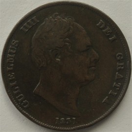 PENNIES 1831  WILLIAM IV WITH .W.W GF