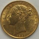 SOVEREIGNS 1855  VICTORIA LONDON SHIELD WW INCUSE GEF