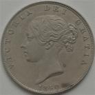 HALF CROWNS 1840  VICTORIA RARE DULL TONE GEF 