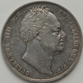 HALF CROWNS 1837  WILLIAM IV VERY SCARCE NEF