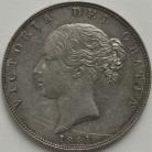 HALF CROWNS 1841  VICTORIA EXTREMELY RARE NEF/GVF