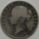HALF CROWNS 1841  VICTORIA EXTREMELY RARE F