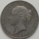 HALF CROWNS 1843  VICTORIA RARE NEF