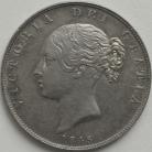 HALF CROWNS 1845  VICTORIA NEF