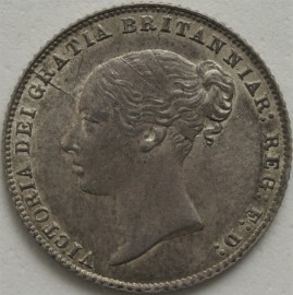 SIXPENCES 1866  VICTORIA DIE NO 45 SUPERB   UNC.T.