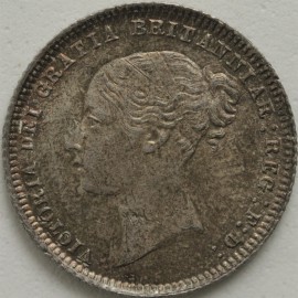 SIXPENCES 1873  VICTORIA DIE NO 6 SUPERB  UNC.T.