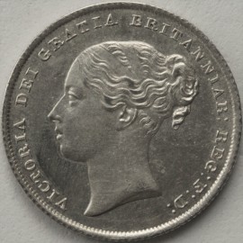 SHILLINGS 1839  VICTORIA 2ND HEAD NO WW NUNC LUS