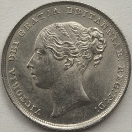 SHILLINGS 1839  VICTORIA 2ND HEAD NO WW ESC 1283 A SUPERB SPECIMEN BU