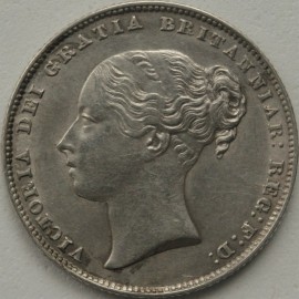 SHILLINGS 1863  VICTORIA RARE NEF