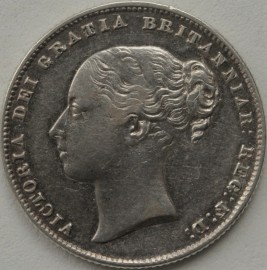 SHILLINGS 1863  VICTORIA 3 OVER 1 VERY RARE NEF