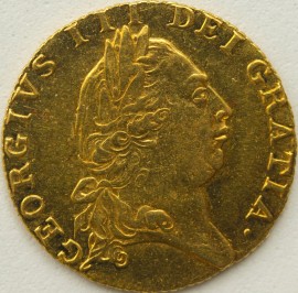 GUINEAS 1790  GEORGE III GEORGE III 5TH HEAD GEF