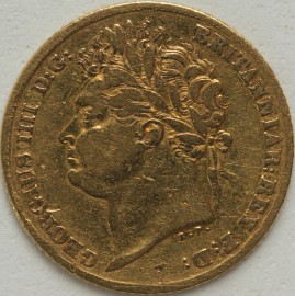 HALF SOVEREIGNS 1825  GEORGE IV GEORGE IV  NVF