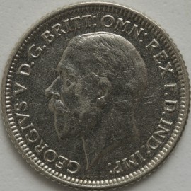 SIXPENCES 1929  GEORGE V  UNC LUS
