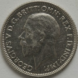 SIXPENCES 1929  GEORGE V  UNC LUS