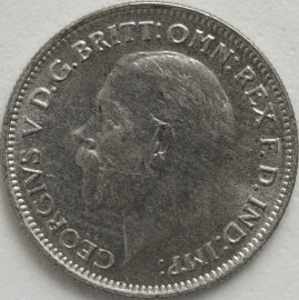 SIXPENCES 1935  GEORGE V  UNC LUS