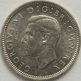 SIXPENCES 1938  GEORGE VI VERY SCARCE UNC LUS