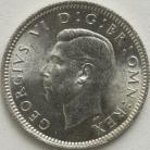 SIXPENCES 1943  GEORGE VI BU