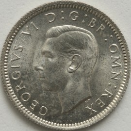 SIXPENCES 1944  GEORGE VI  BU